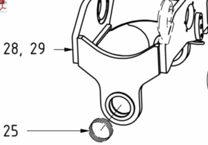 Bushing tilt EC226 WB802 100/105x40