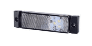 LED-ETUÄÄRIVALO VALK. 12/24V P130 x L33 x K16 MM