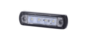 LED-ETUÄÄRIVALO PUTKEEN VALK. 12/24V P110 x L31 x K18,5 MM